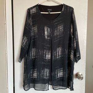 Ronen Chen Lightweight Tunic Blouse - Size 12